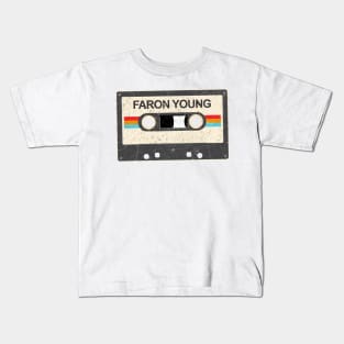 kurniamarga vintage cassette tape Faron Young Kids T-Shirt